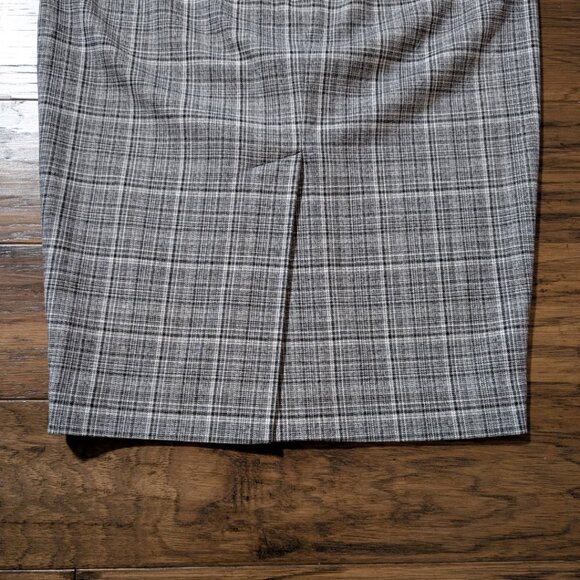 RW&CO pencil skirt grey plaid size 0 - Picture 14 of 16